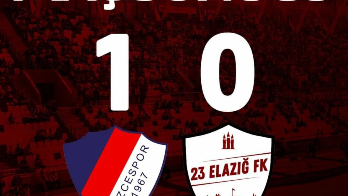 23 Elazığ FK Tek Golle Mağlup