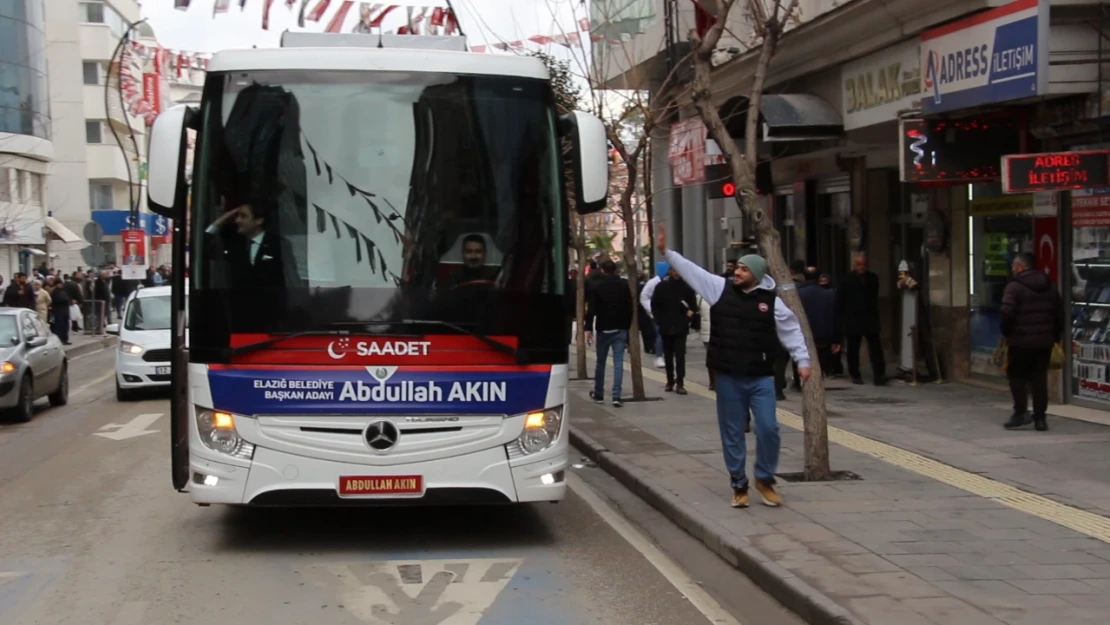 Akın, Devasa Araç Konvoyu İle Elazığ'ın Dört Bir Tarafını Selamladı !