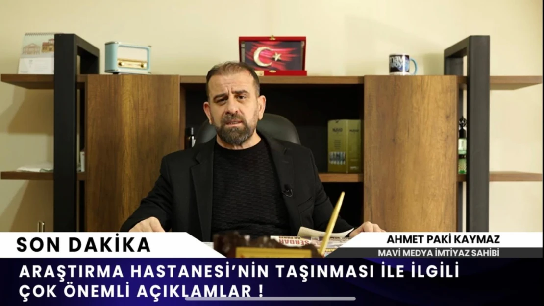 Araştırma Hastanesi'nin Taşınması İle İlgili Çok Önemli Açıklamalar!