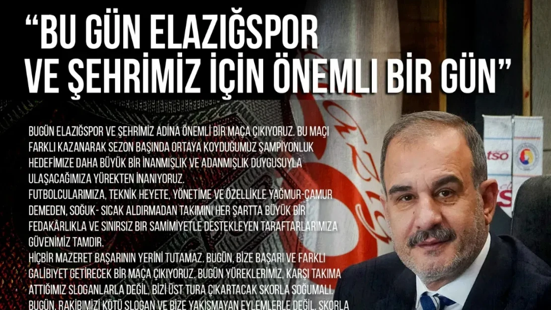 Başkan Alan: Başaracağımıza İnanın Ve Bu Maçı Alın