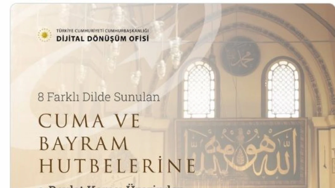 Cuma Ve Bayram Hutbeleri 8 Dilde E-Devlet'te