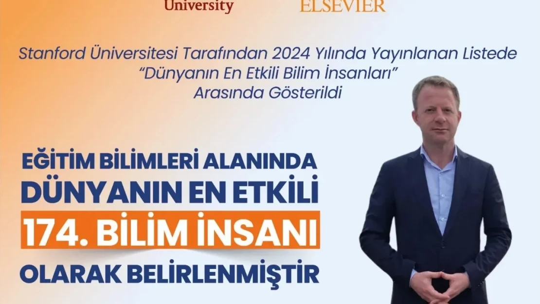 Dünyanın En Etkili Bilim İnsanı Listesinde Bir Elazığ'lı