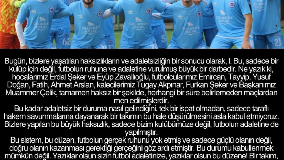 Elazığ Amatör Küme'de Neler Oluyor? Maça Çıkmayacaklar!