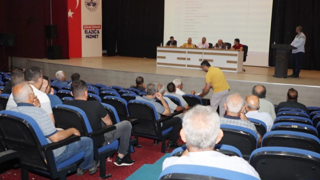 Elazığ Belediyesi'nde Toplantı Yapıldı