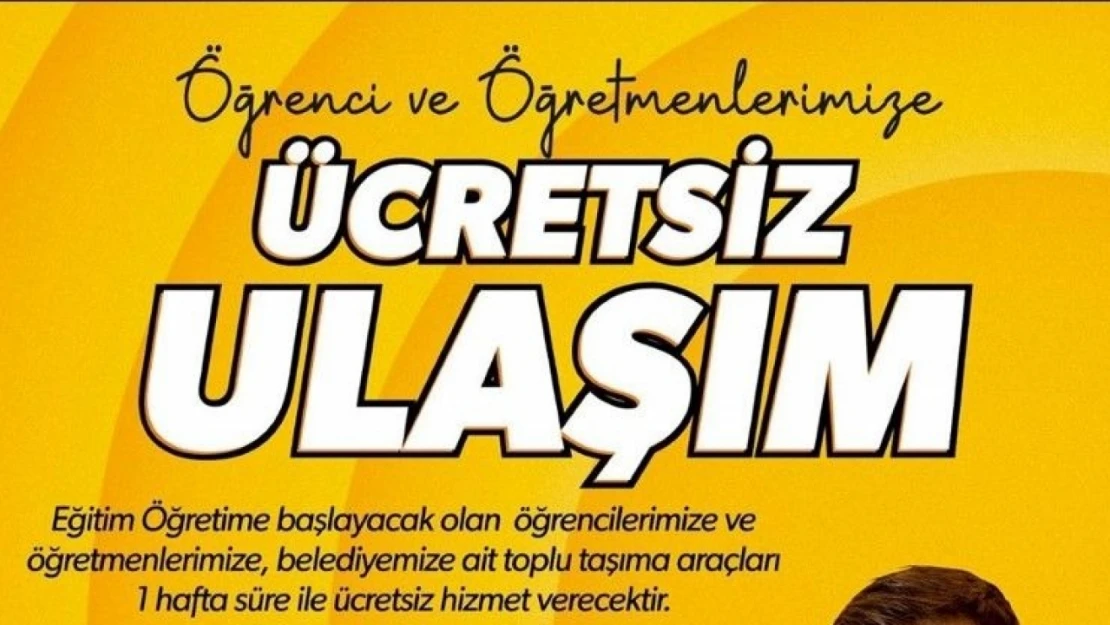 Elazığ Belediyesi'nden Ücretsiz Ulaşım