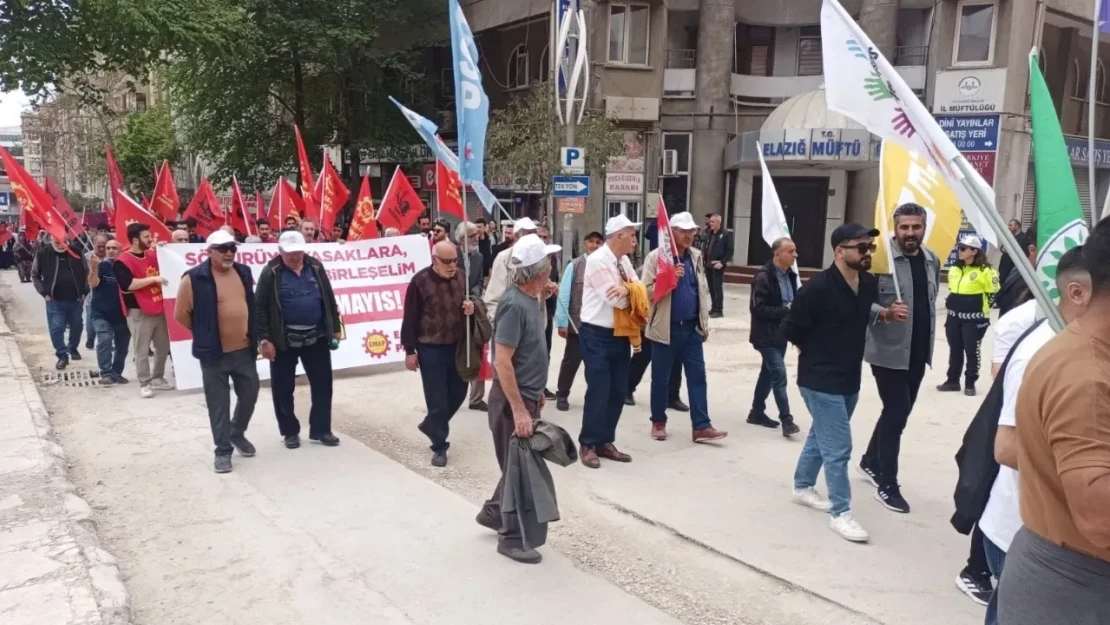 Elazığ'da 1 Mayıs Emek ve Dayanışma Günü Kutlandı