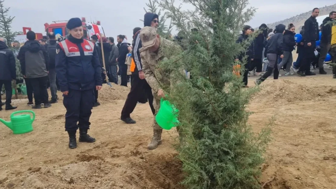 Elazığ'da 2 Bin 300 Fidan Toprakla Buluştu