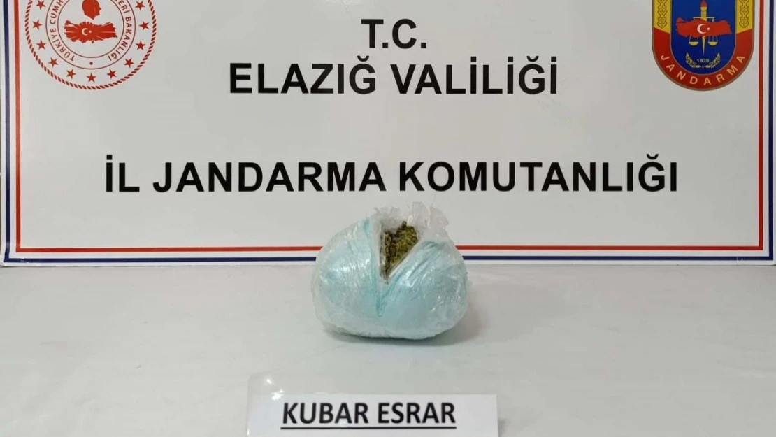 Elazığ'da 750 Gram Esrar Maddesi Ele Geçirildi