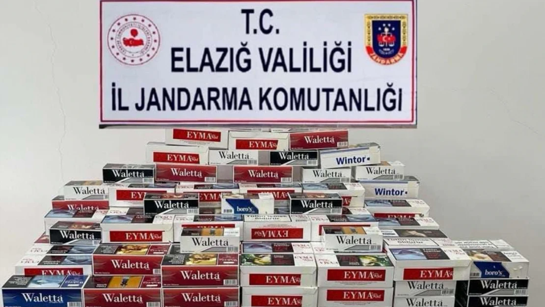 Elazığ'da Kaçak Tütün ve Sigara Operasyonu