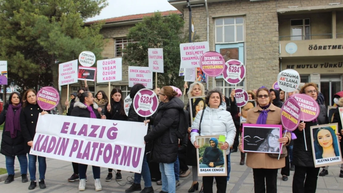 Elazığ' da Kadına Şiddete Hayır Denildi