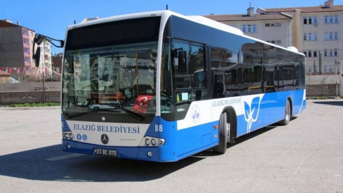 Elazığ'da Otobüsler Ücretsiz Taşıdı