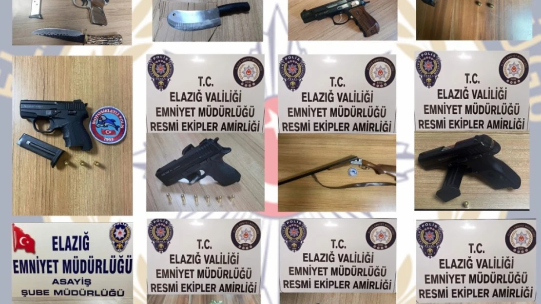 Elazığ'da Ruhsatsız Silah Ele Geçirildi