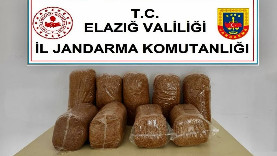 Elazığ Jandarma'dan Kaçak Tütün Operasyonu