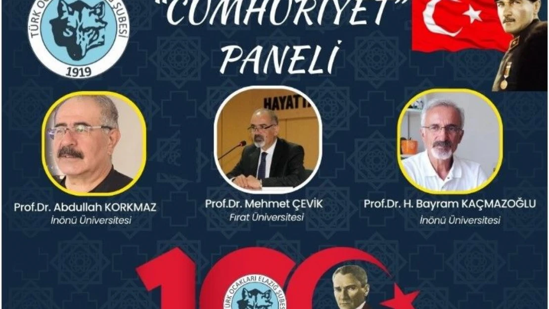 Elazığ Türk Ocağı'ndan 100. Yıl Paneli