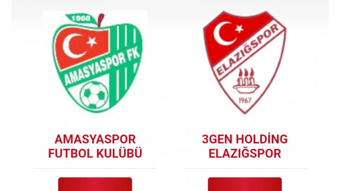 Elazığspor Amasyaspor İle Karşılaşacak