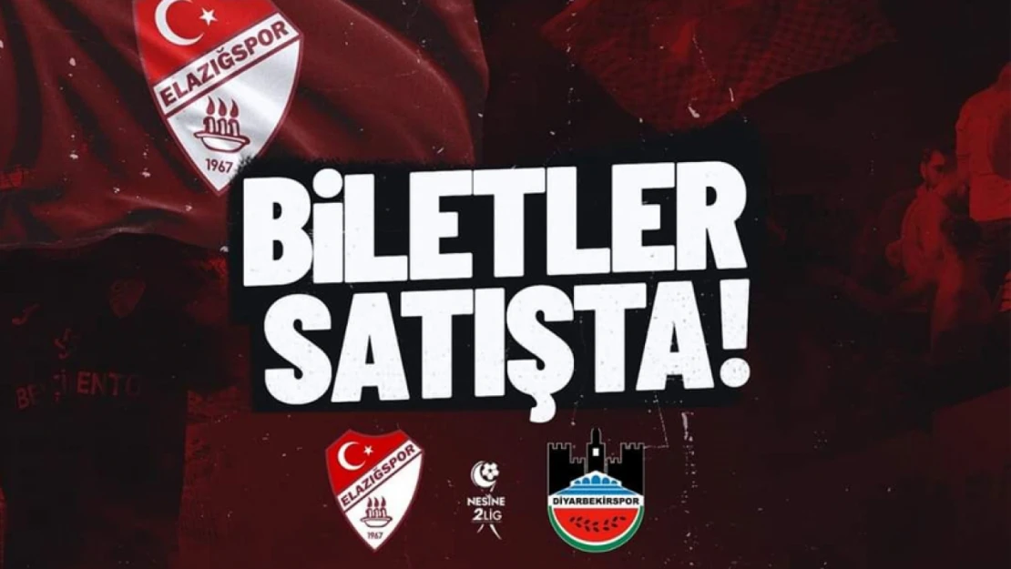 Elazığspor - Diyarbekirspor Maçı Biletleri Satışta