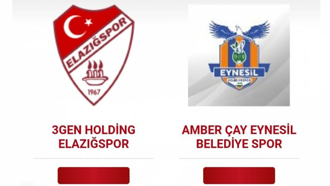 Elazığspor'un Maçı Belli oldu