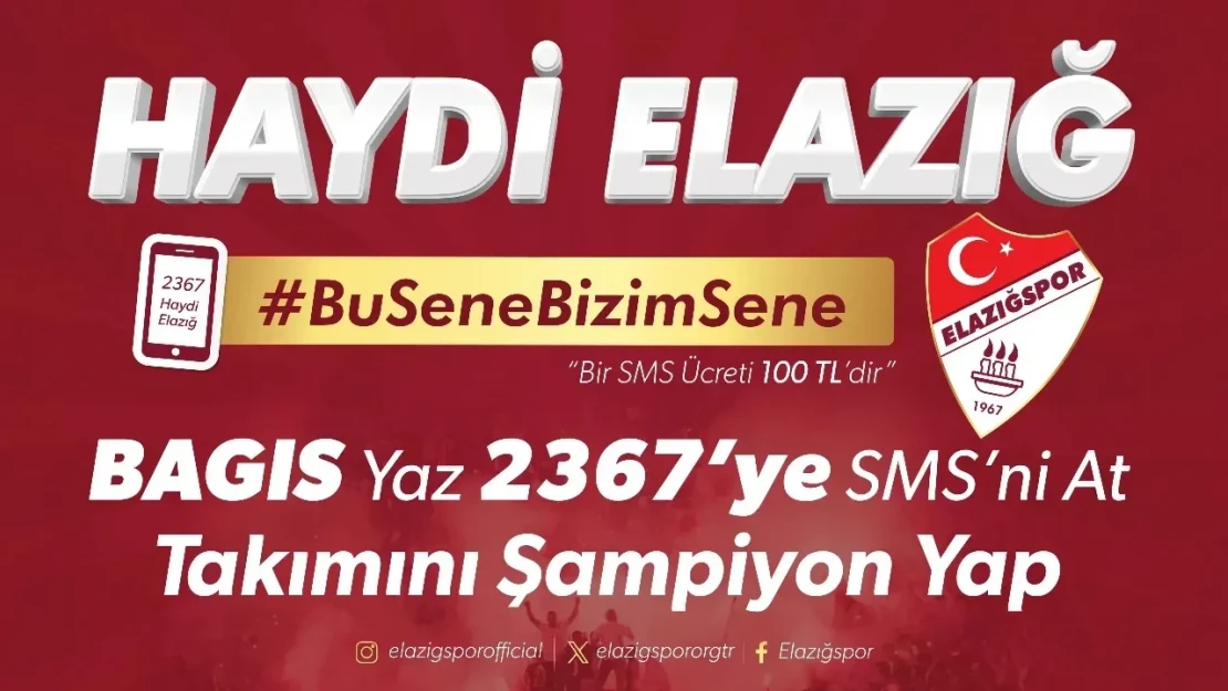 Haydi, Sen de Mesajını At Elazığspor'u Şampiyon Yap!