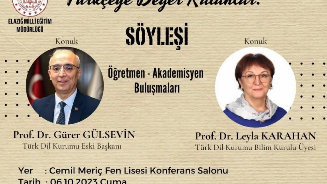 Öğretmen-Akademisyen Buluşmaları Elazığ'da