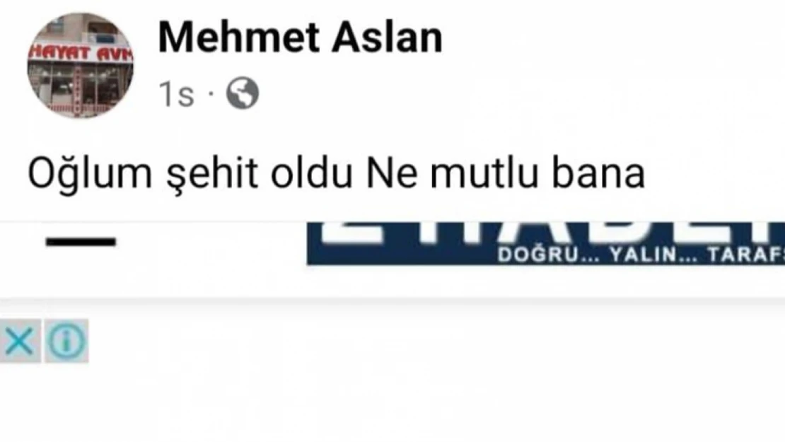 Şehit Babası Yürekleri Yaktı!