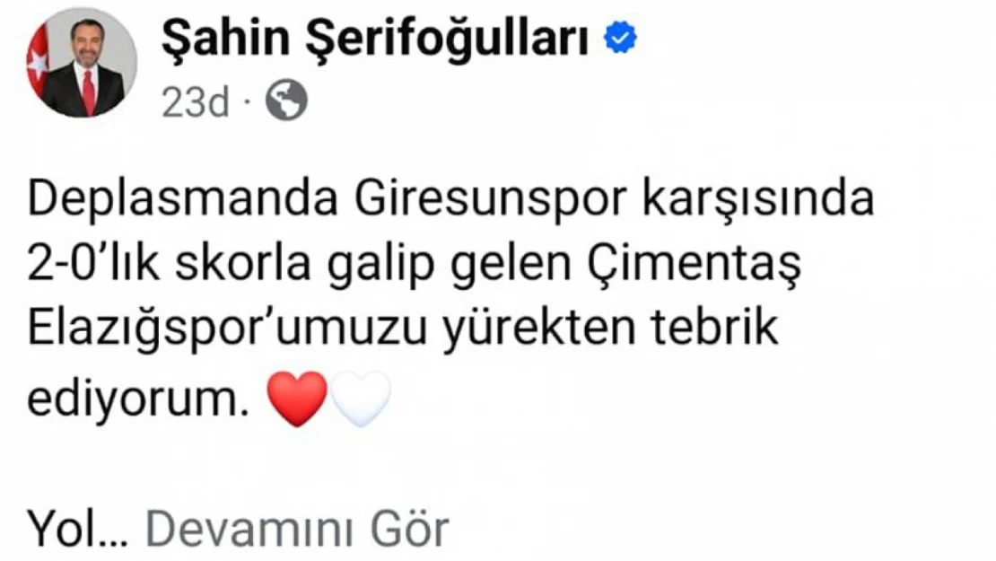 Şerifogulları: Bu Sene Bizim Sene