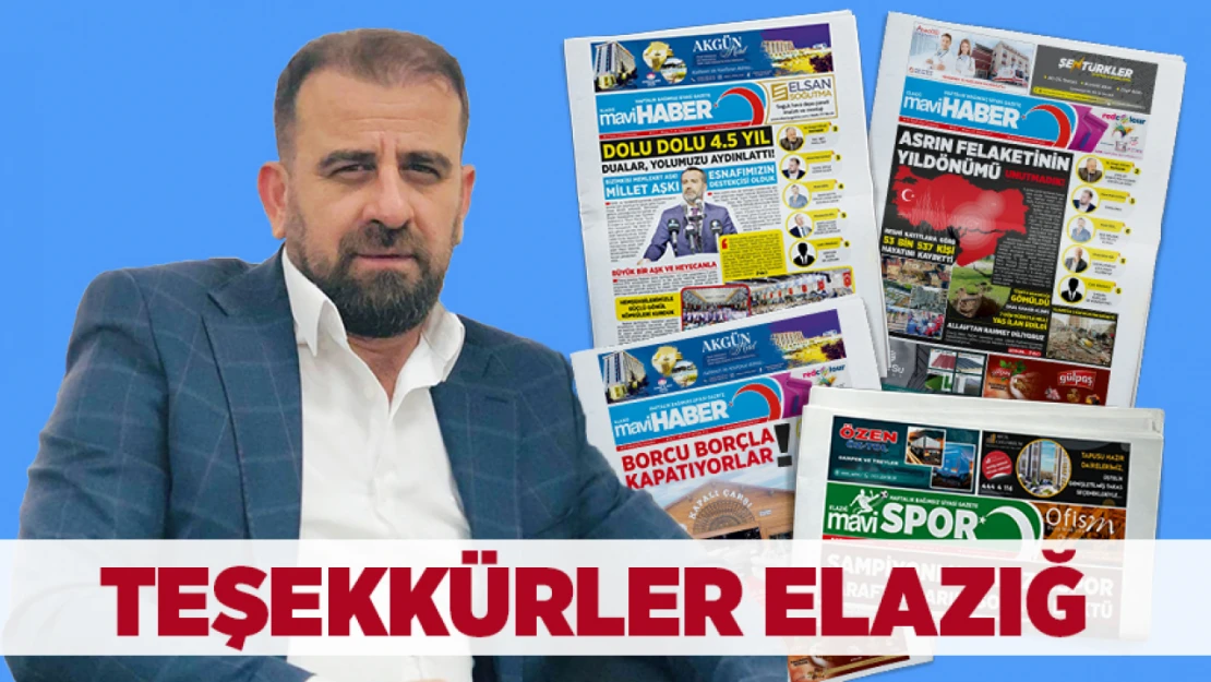 TEŞEKKÜRLER ELAZIĞ