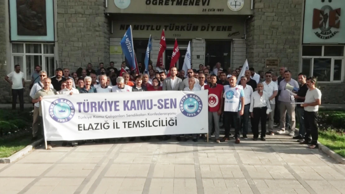 Türkiye Kamu Sen Elazığ Şubesi Zam Oranının Yeniden Düzenlenmesini İstedi