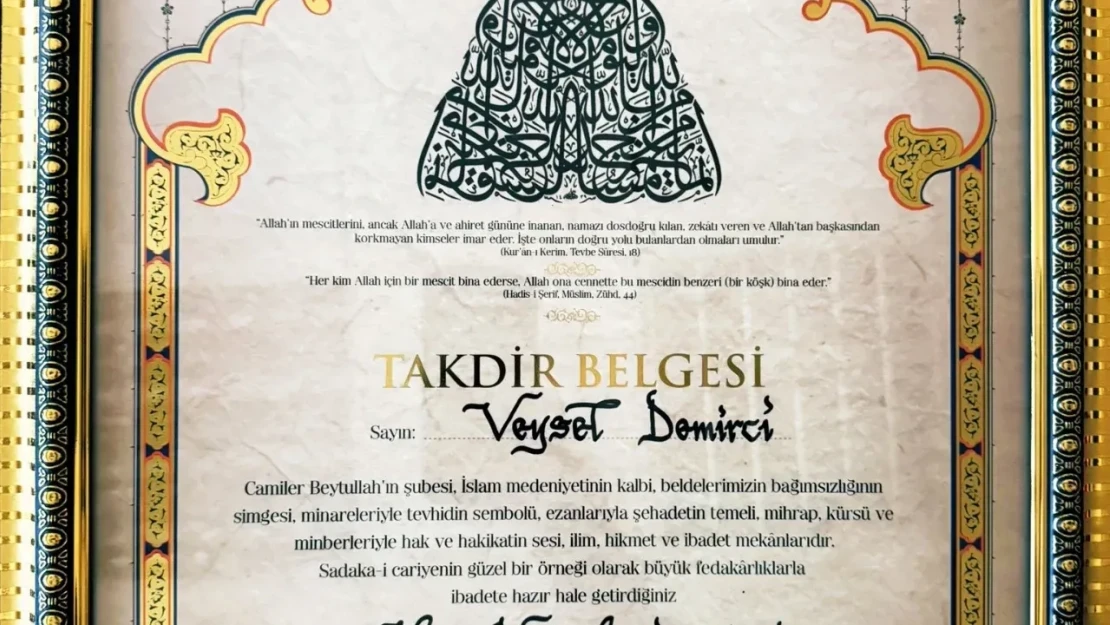 Üstündağ'dan Demirci'ye Takdir!