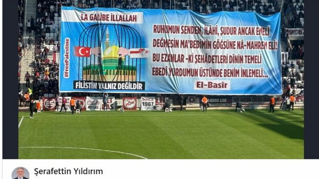 Yıldırım'dan Pankart Açıklaması