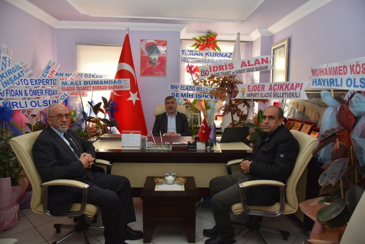 ELAZIĞ TİCARET BORSASI BAŞKANI DUMANDAĞ KOVANCILAR VE KARAKOÇAN'DA TEMASLARDA BULUNDU