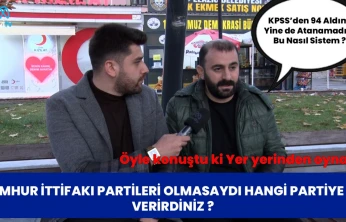 CUMHUR İTTİFAKI PARTİLERİ OLMASAYDI HANGİ PARTİYE OY VERİRDİNİZ ?