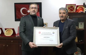 Işıkver'e Fahri Hemşehrilik Beratı