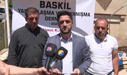Ahmet Kürüm Baskil'de Basın Açıklaması Yaptı