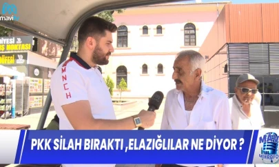PKK SİLAH BIRAKTI ,ELAZIĞLILAR NE DİYOR ?