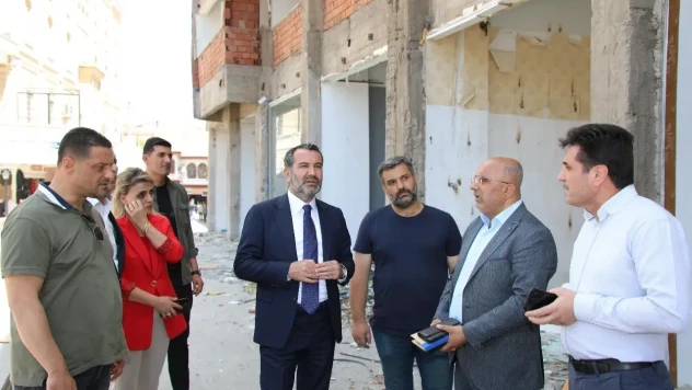 Şerifoğulları,Yıkımı Yapılacak Eski ETSO Binasında İncelemede Bulundu