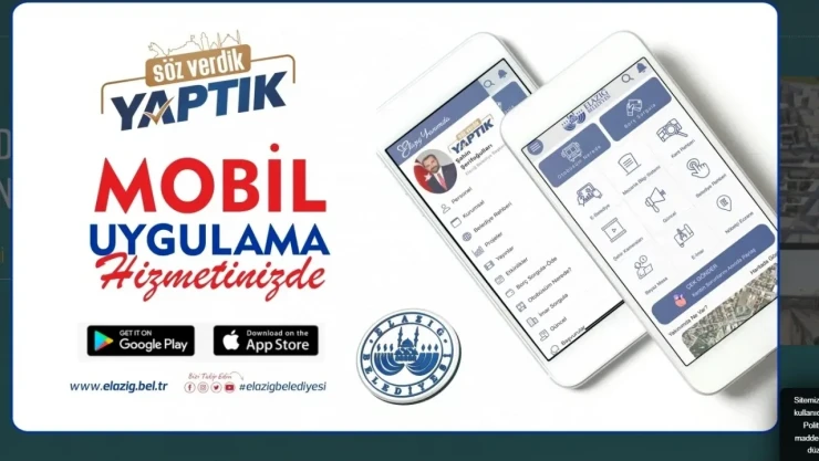 Elazığ Belediyesi Mobil Uygulaması ile Şehri Cebinize Taşıyın!