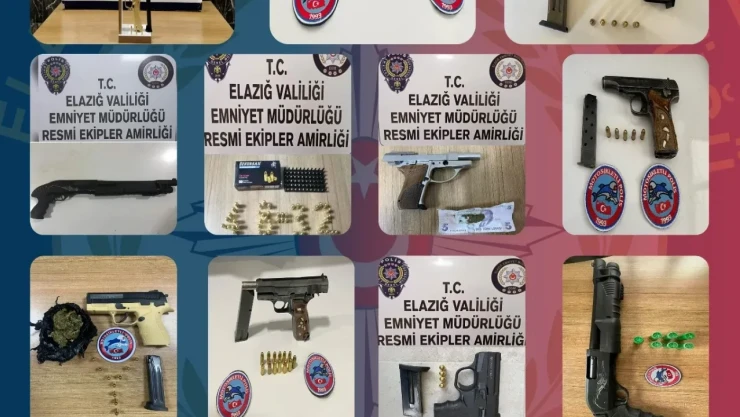 Elazığ'da 15 Şüpheli Şahıs Yakalandı