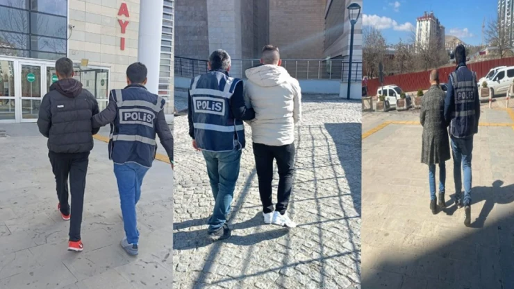 Elazığ'da Aranan Şahıslar Yakalandı