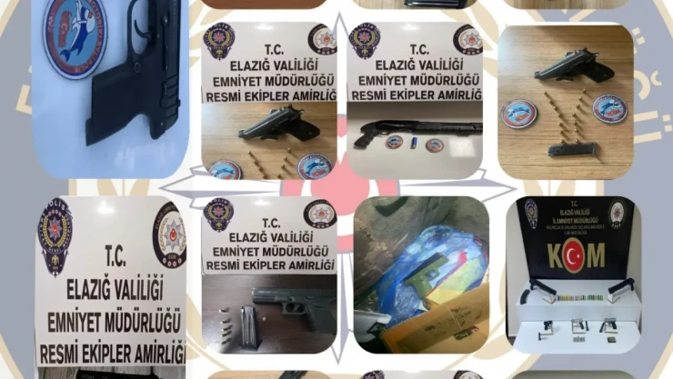 Elazığ'da Asayiş Uygulamaları 19 Şahıs Yakalandı!