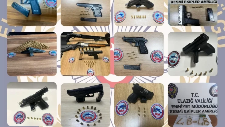 Elazığ'da Ruhsatsız Silah Taşıyan O Kişiler Yakalandı!
