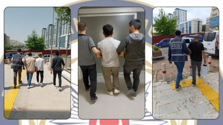 Elazığ'da Suçlular Kıskıvrak Yakalandı