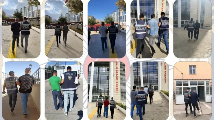 Elazığ'da Suçlular Tek Tek Yakalanıyor!