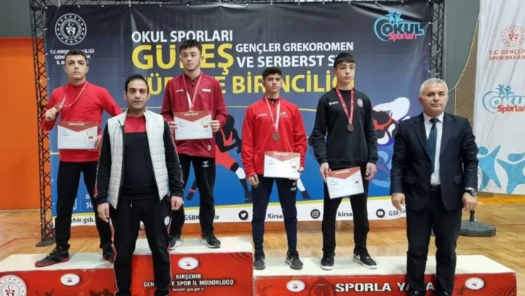 Güreşten İlimize Türkiye Dereceleri