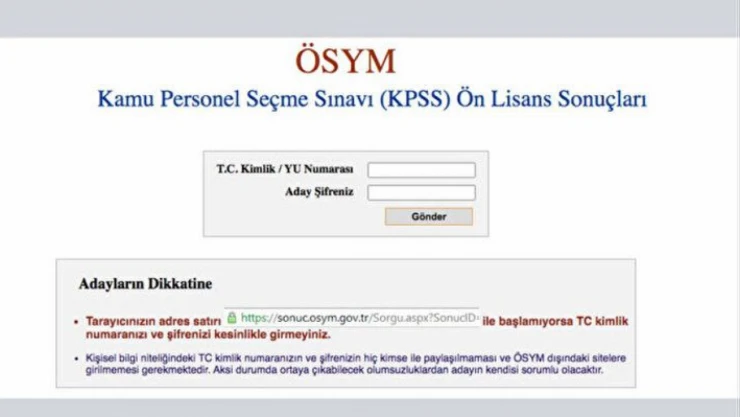 KPSS Ön Lisans Sınav Sonuçları Açıklandı!