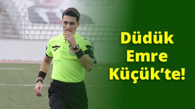 Silifke Maçı'na 'Küçük' Hakem
