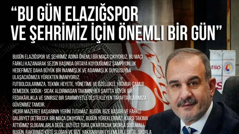 Başkan Alan: Başaracağımıza İnanın Ve Bu Maçı Alın