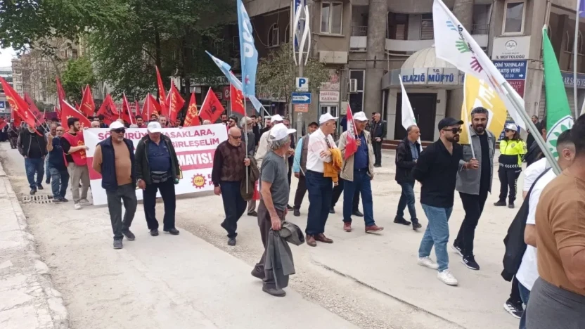 Elazığ'da 1 Mayıs Emek ve Dayanışma Günü Kutlandı